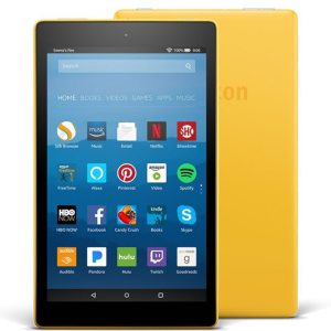 Amazon Fire HD 8 Tablet with Alexa, 32GB - Yellow