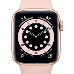 Apple Watch Series 6 GPS 44mm, Gold Aluminum Case with Pink Sand Sport Band