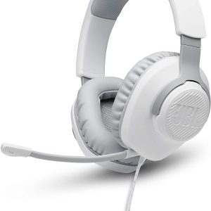 JBL Quantum 100 Wired Over-Ear Gaming Headphones - White