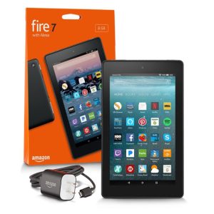 Amazon Fire 7 Tablet with Alexa, 8GB - Black